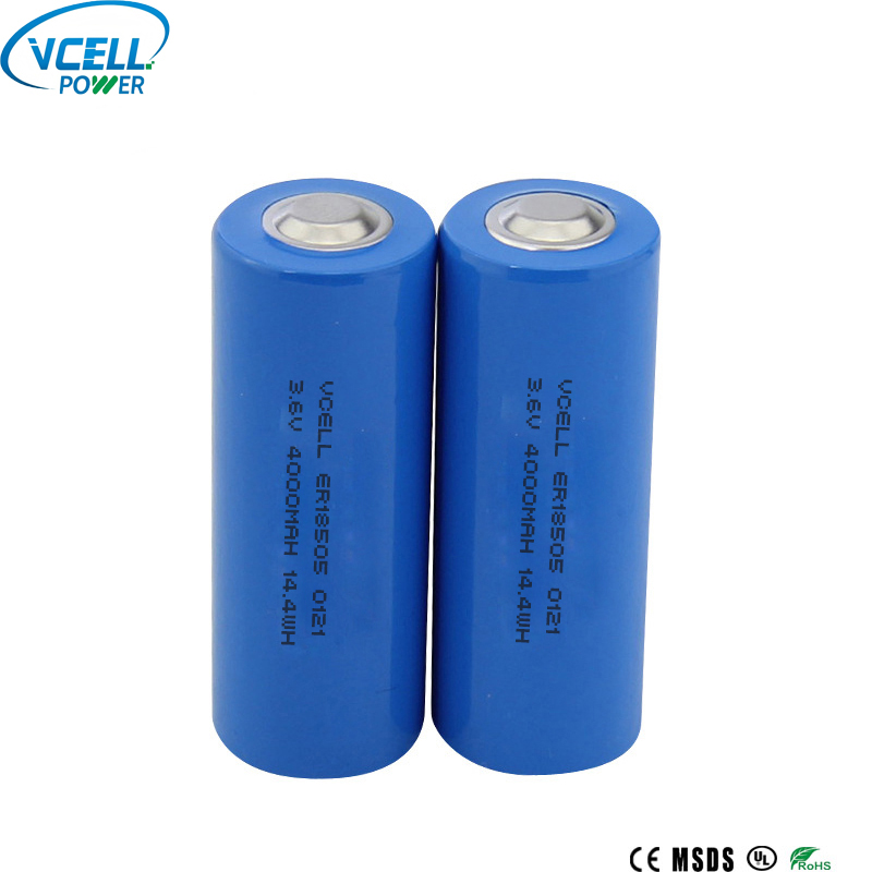 بطارية ER18505 3.6V 4000mAh Li SOCL2 الأساسية